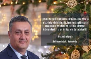 Ex-Presedintele CJ Dambovita, Alexandru Oprea, vă urează : La mulți ani și sărbători fericite!