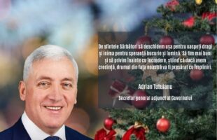 Secretar General adjunct al Guvernului, Adrian Tutuianu, vă urează : La mulți ani și sărbători fericite!