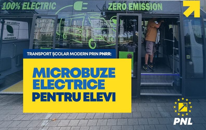 Partidul Național Liberal! Microbuze electrice pentru elevi!