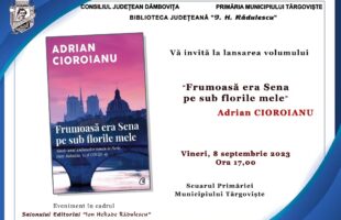 Biblioteca Județeană Dâmbovița! Întâlnire cu Adrian Cioroianu la Salonul Editorial Ion Heliade Rădulescu, la Târgoviște!