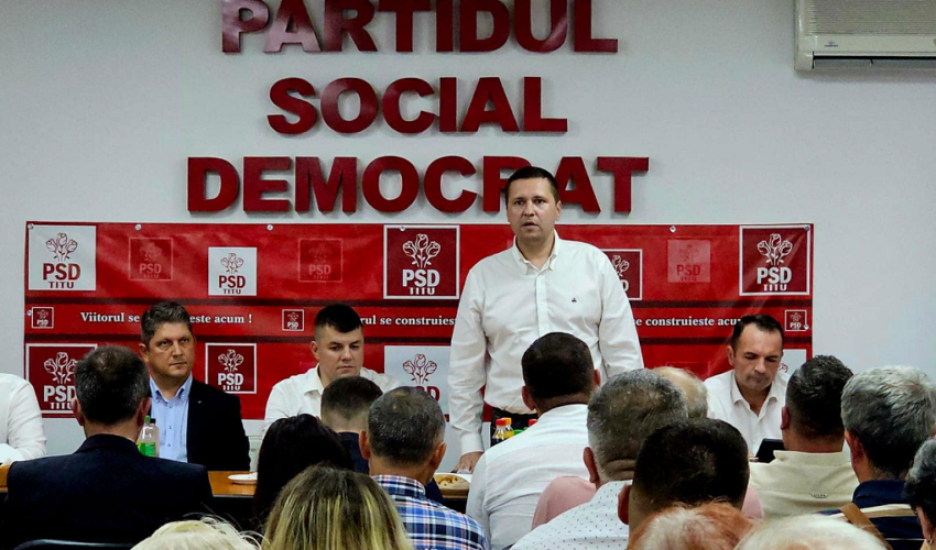 Corneliu Ștefan! Am participat la ședința organizației PSD Titu!