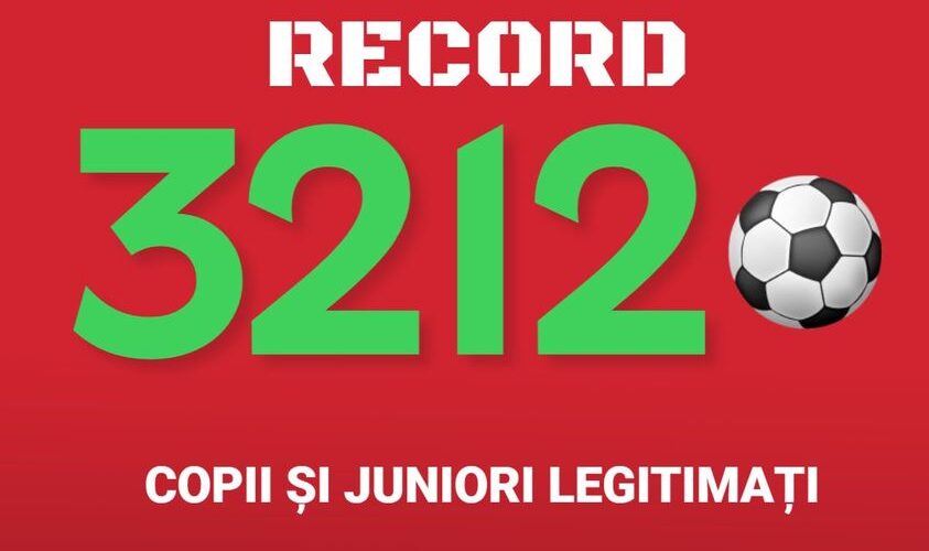 AJF Dâmbovița! Record – 3.212 de copii și juniori legitimați!