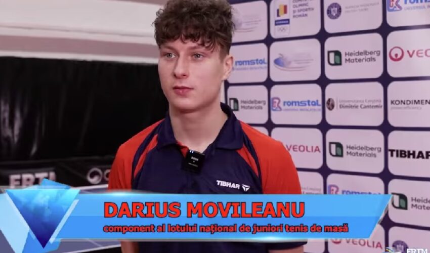 Tenis de Masă! Târgovișteanul Darius Movileanu : Sperăm că vom câștiga mai mult decât o medalie de bronz pe echipe!