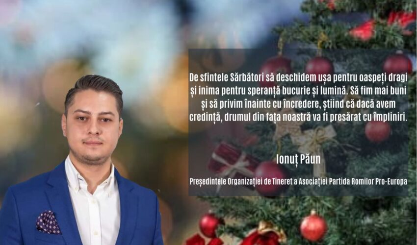 Ionut Paun vă urează : La mulți ani și sărbători fericite!