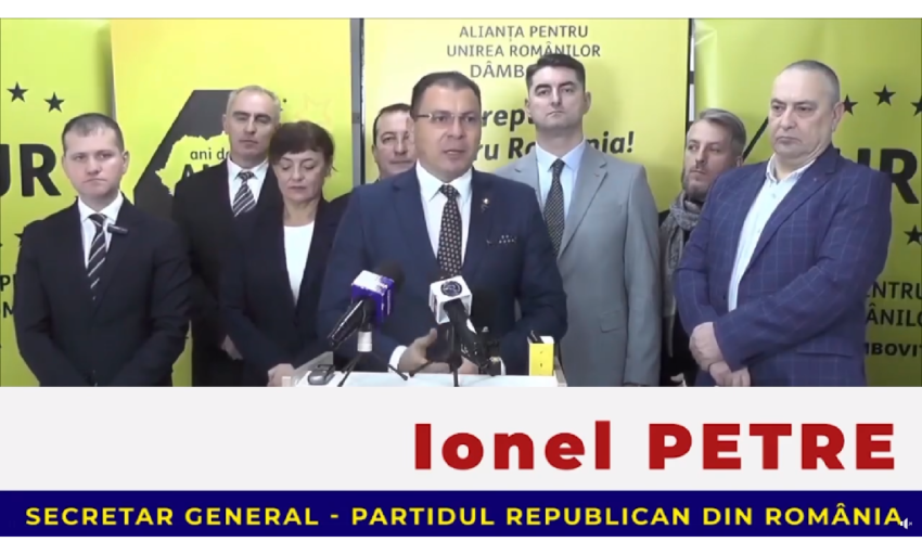 Ionel Petre, Secretar General Partidul Republican! Mizăm pe spiritul național și pe dorința românilor!